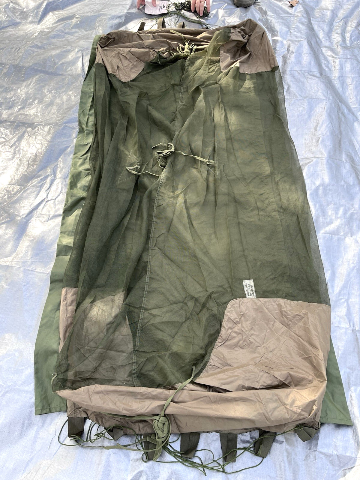 US Military Jungle Hammock w/Mosquito Net Vietnam Era 1965 UNUSED