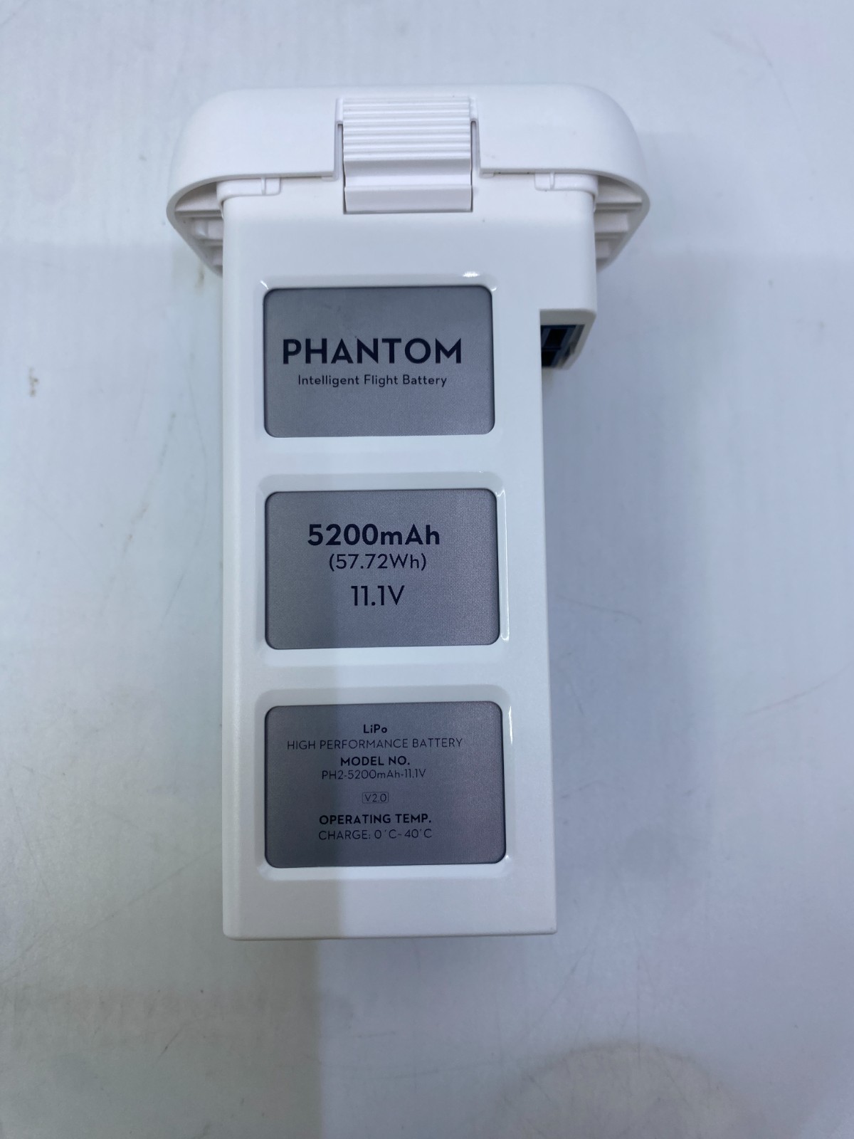 DJI Phantom 2 Intelligent Flight Drone Battery, White - 5200mAh