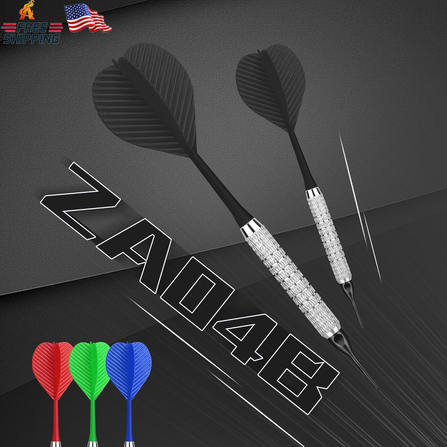 Cyeelife Plastic Tip Darts,12Pcs Soft Darts Set with 100 Plastic Tips for Electr