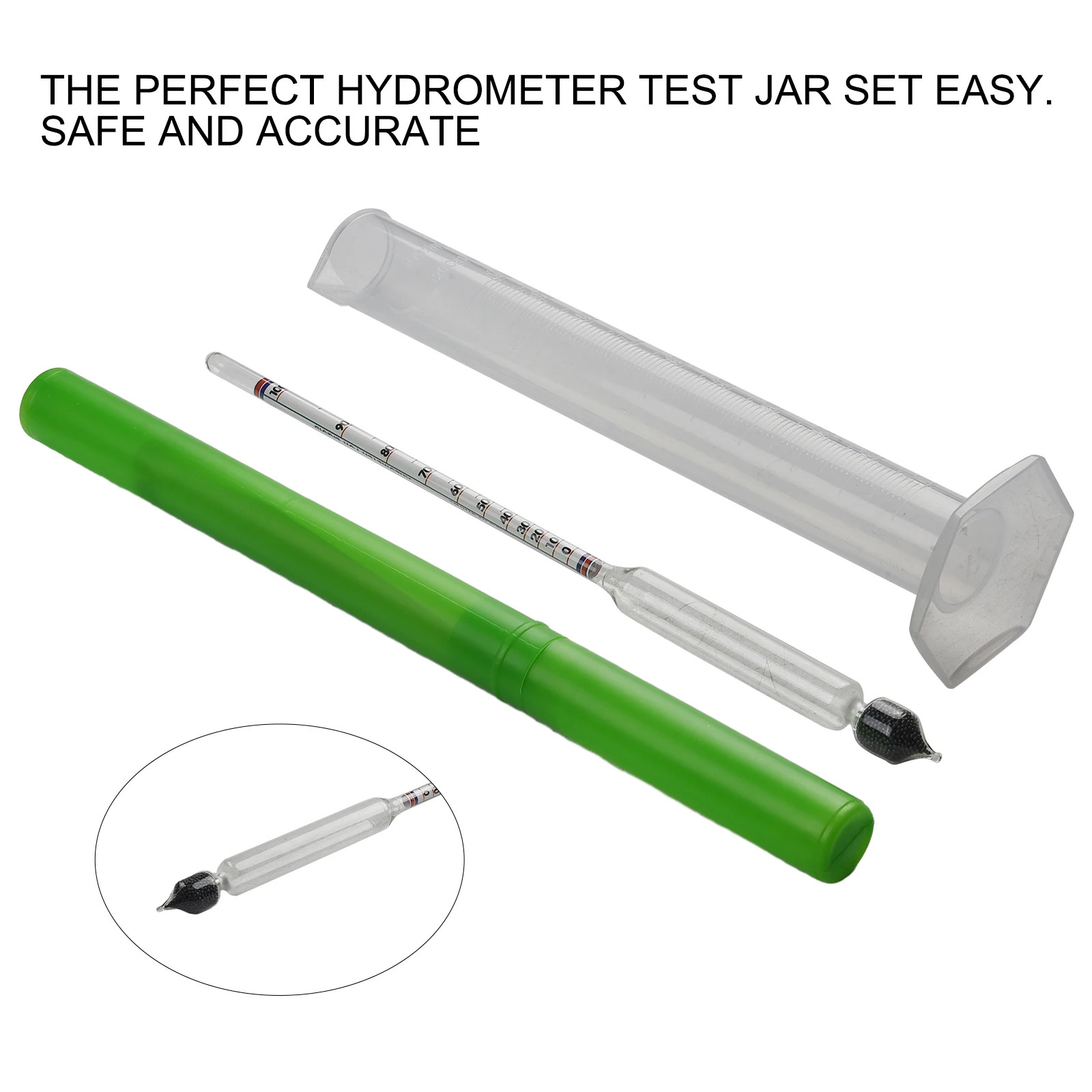 Alcoholmeter Hydrometer Tester Wine Alcohol Meter Concentration Vodka Whiskey