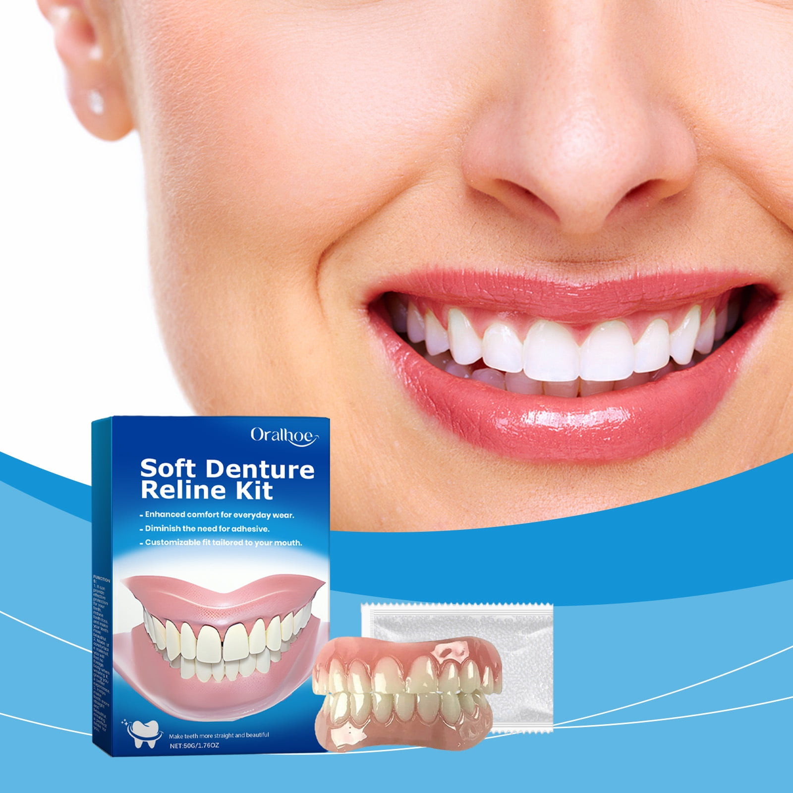 2 Pack ~ Soft Denture Silicone Reline Kit ~ Exp 1/28