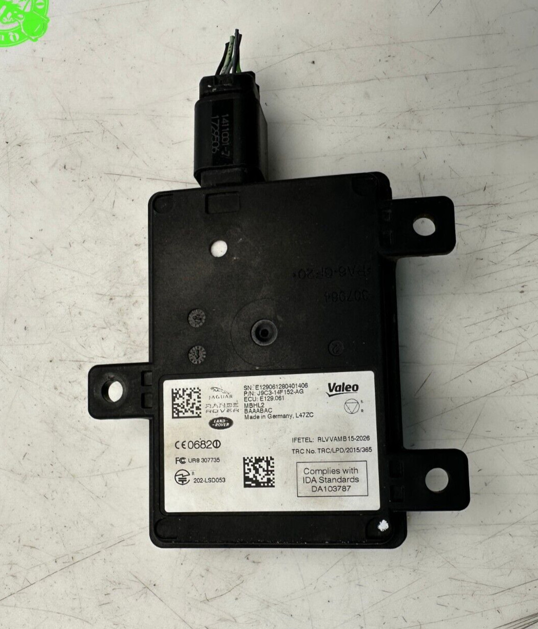 2017-2020 JAGUAR LAND ROVER  REAR BLIND SPOT SENSOR CONTROL MODULE J9C314F152AG