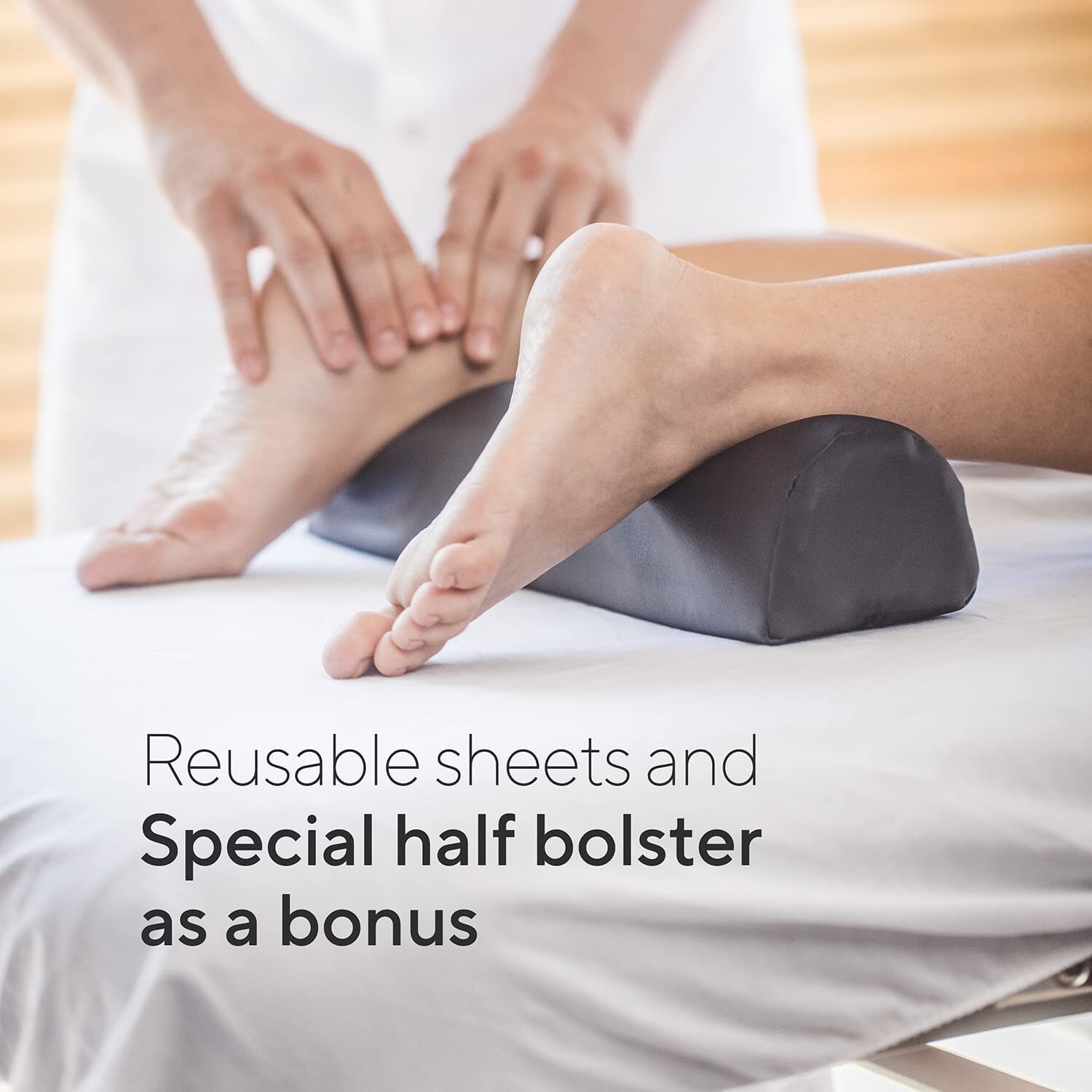Luxton Home Premium Memory Foam Massage Table with Rolling Case, Washable Sheets