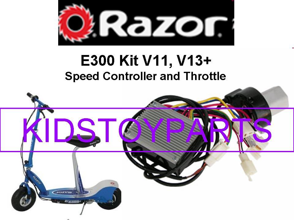 BRAND NEW! Razor E300 V11, V13+ ESC (ELECTRONIC SPEED CONTROLLER + THROTTLE)