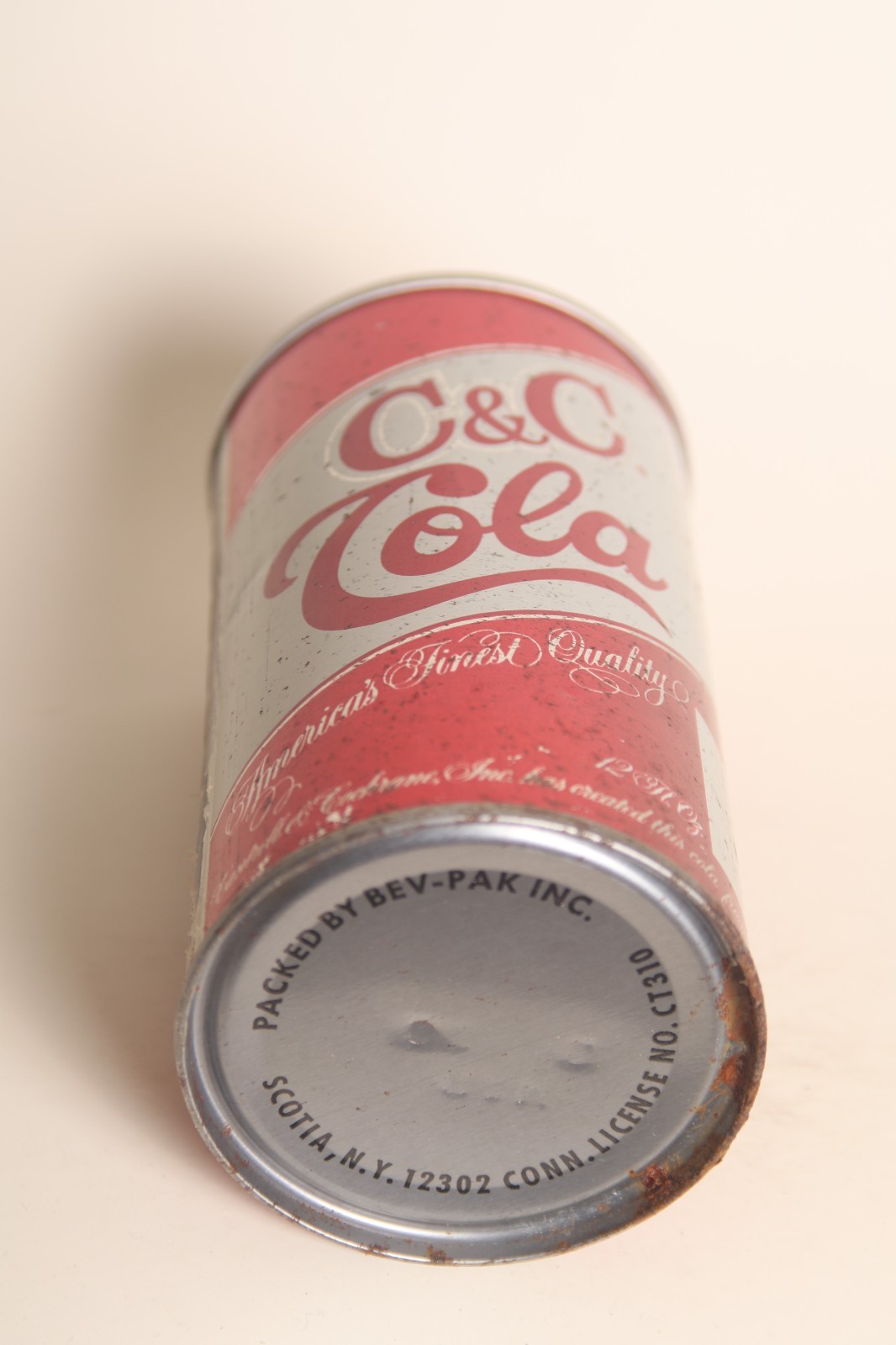 C&C Cola soda can - 12oz metallic