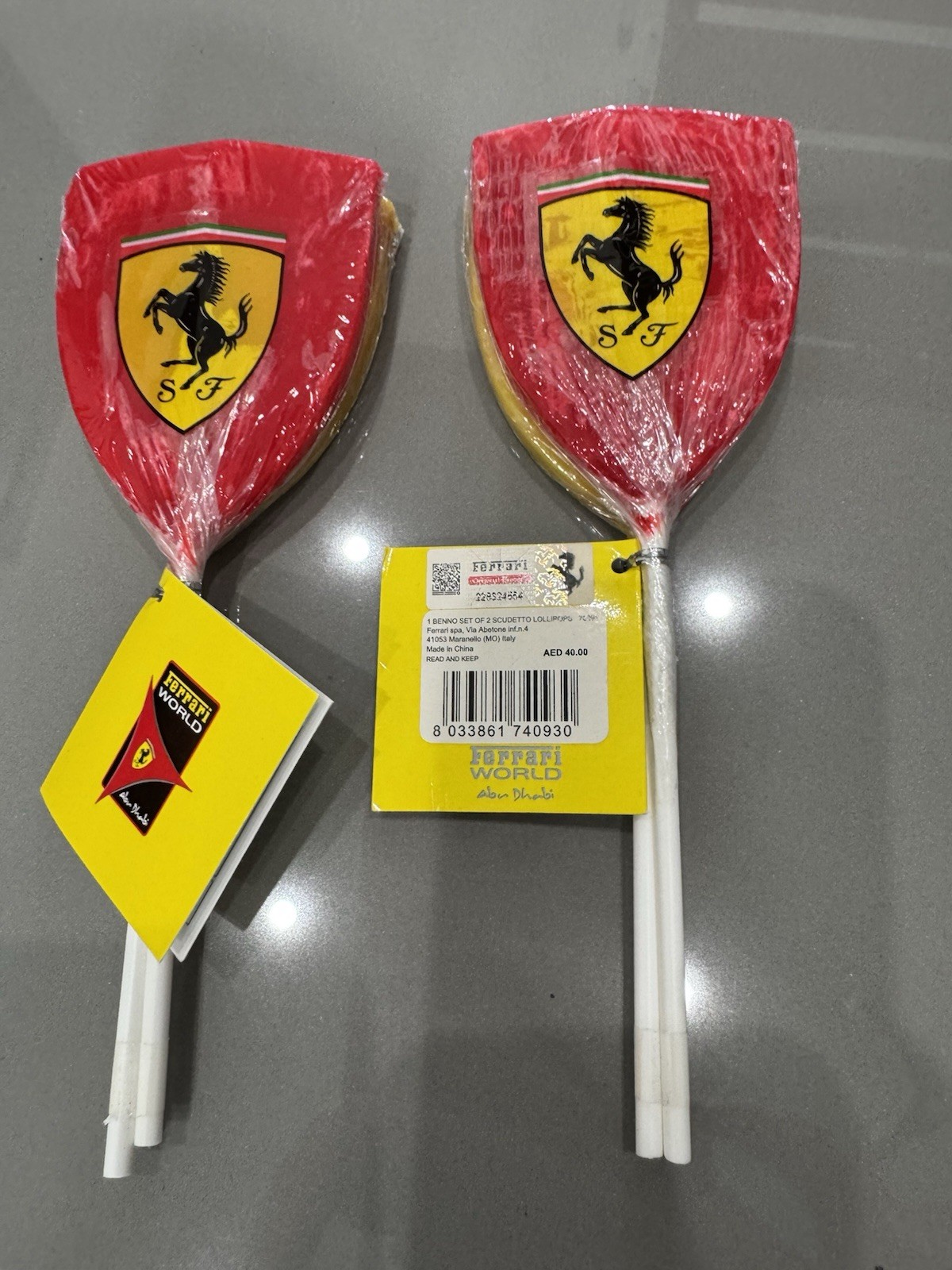 Ferrari World Cars Candy  Suckers Lot