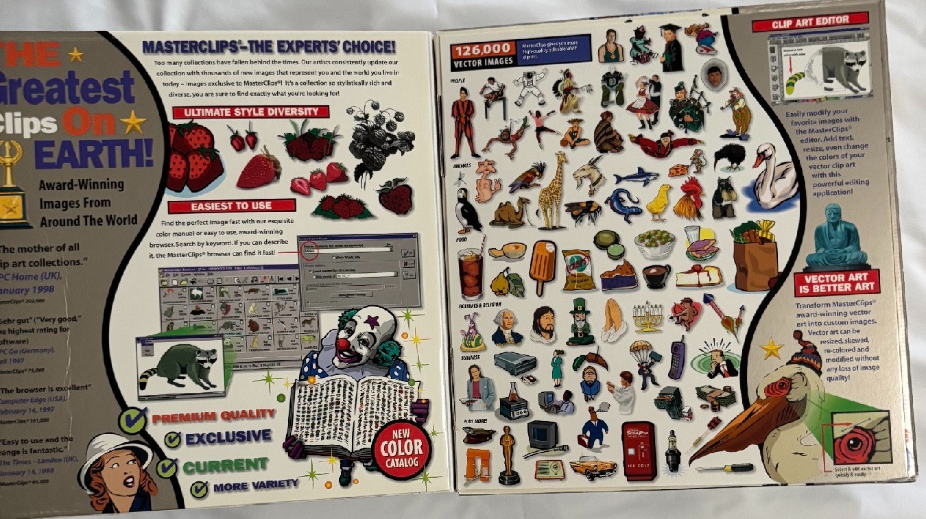 MasterClips 303,000 Premium Image Collection Catalog, CDs, Design & Image Guides