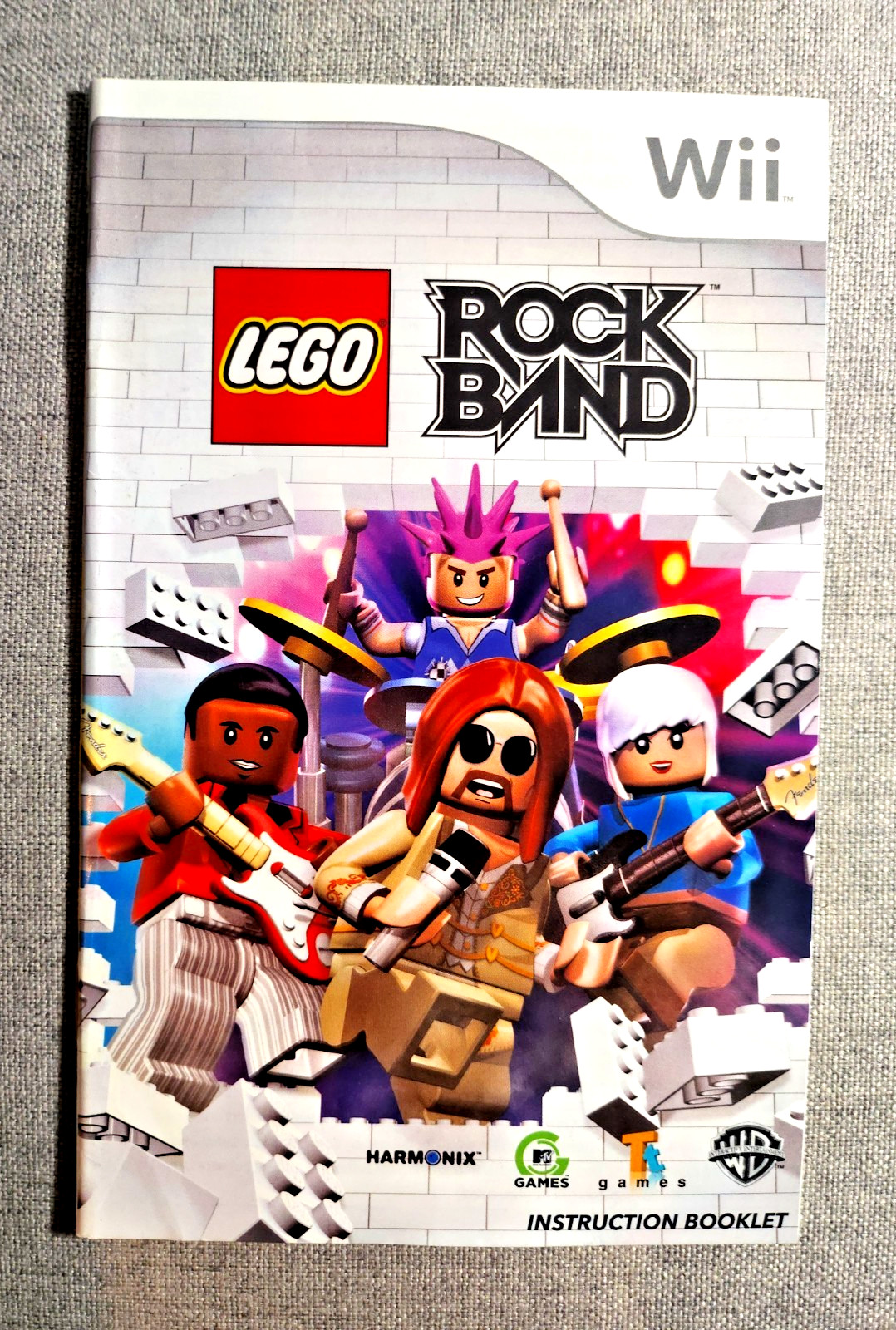 LEGO Rock Band Instruction Manual Only - Nintendo Wii