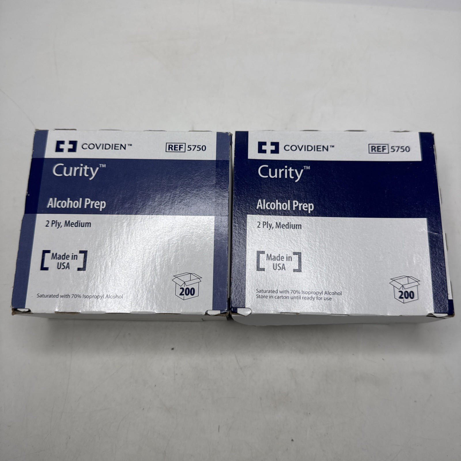 Webcol Alcohol Wipes 2Ply Medium 200 Count Lot 2