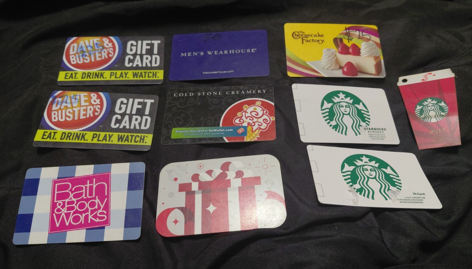 $255 VALUE***GIFT CARD ASSORTMENT***STARBUCKS, TARGET, CHEESECAKE FACTORY & MORE