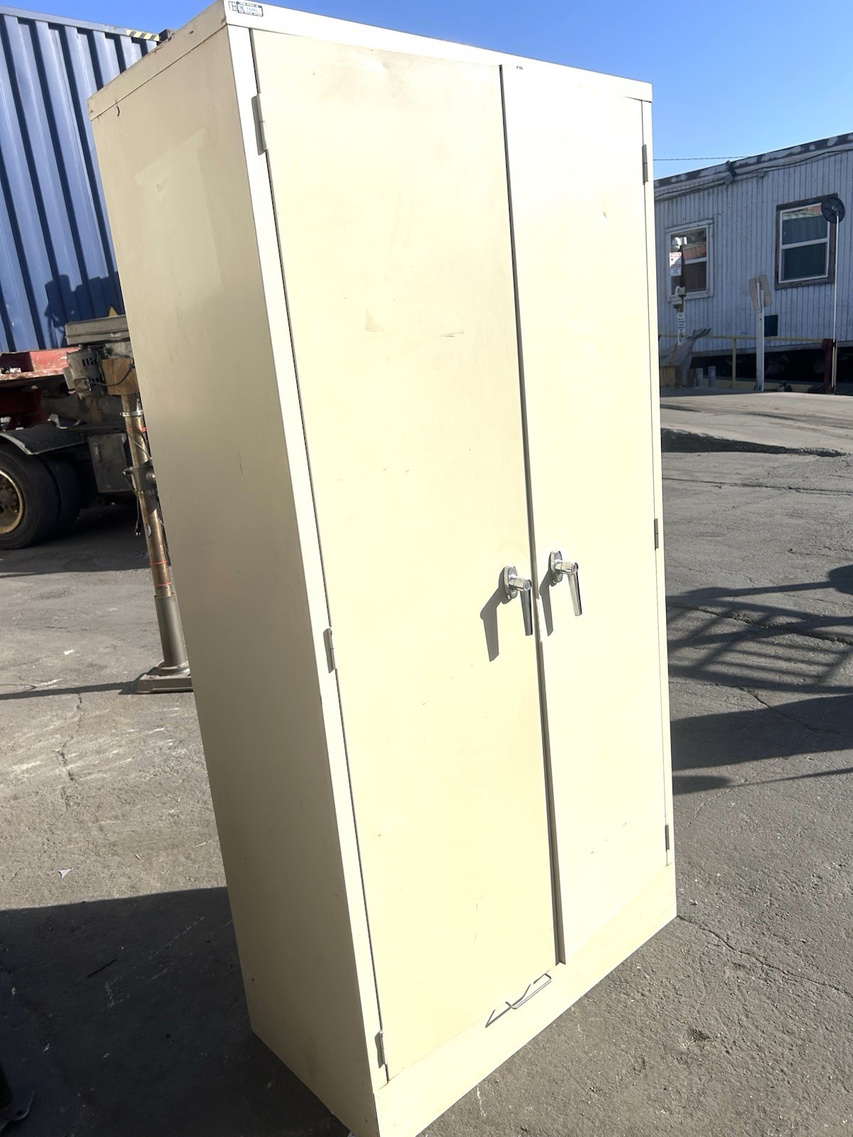 Industrial Heavy Duty Steel Storage Cabinet 72” x 36” x 24” Locking Double Door
