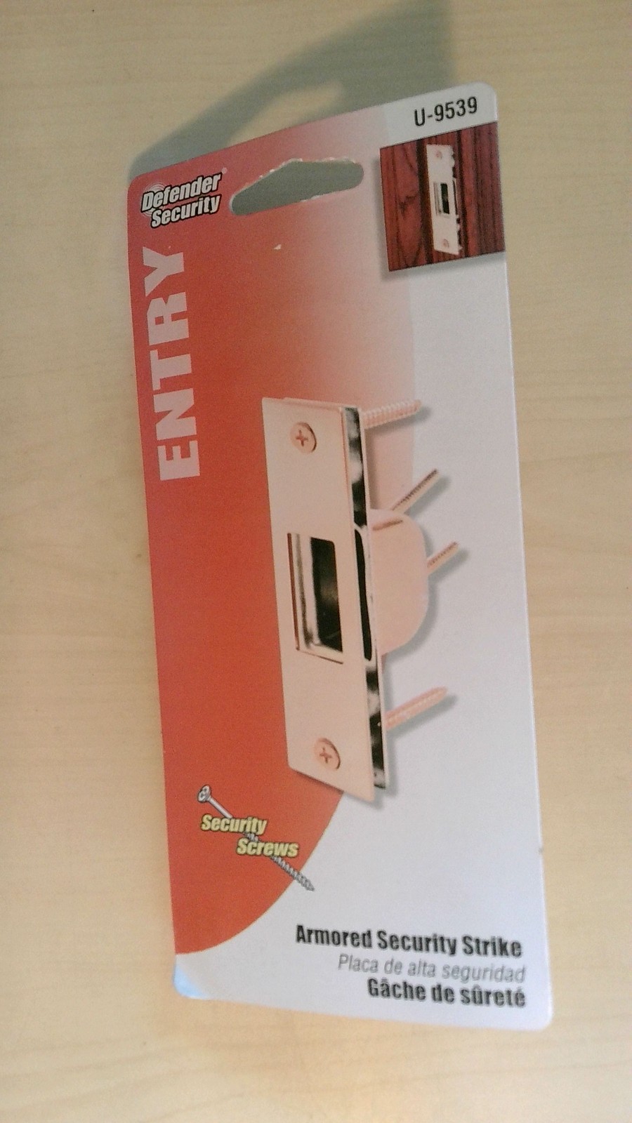 Defender Security Armored Security Strike Plate Entry Door Reinforcement U-9539