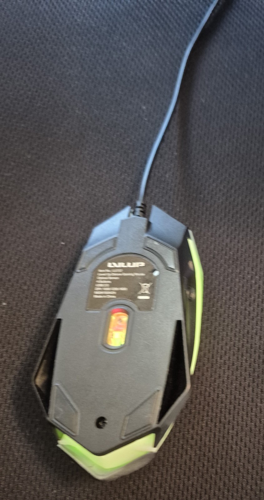 computer mouse lelup rainbow dulux gaming mouse black