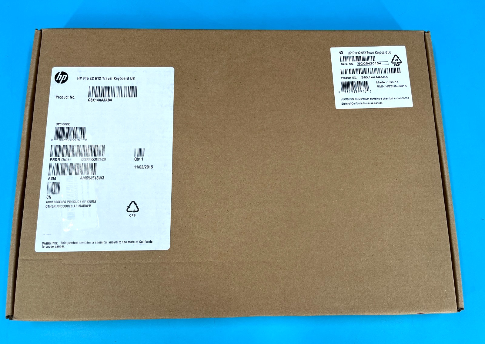 *NEW HP Pro X2 612 Travel Keyboard US G8X14AA#ABA - FREE SHIPPING*