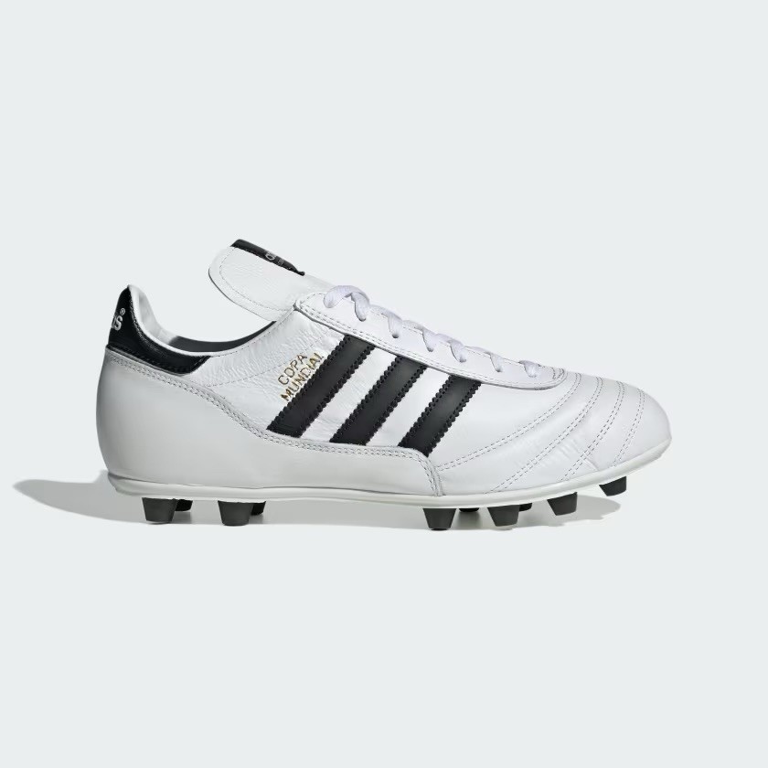 Size 11- Adidas Men’s Copa Mundial Soccer Shoes, White/Black.
