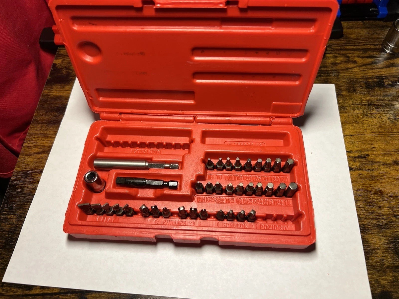 Snap On Magnetic Master Ratcheting Screwdriver Bit Set W/Case SDM400A NEW