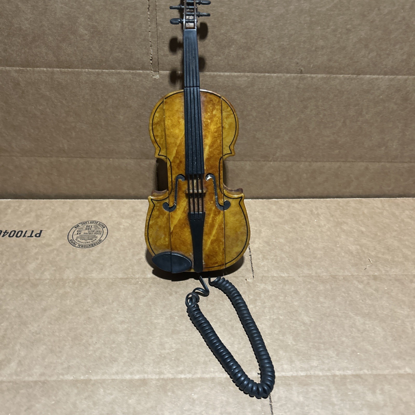 Violin Telephone RTC Violin Phone Touch Tone No Stand