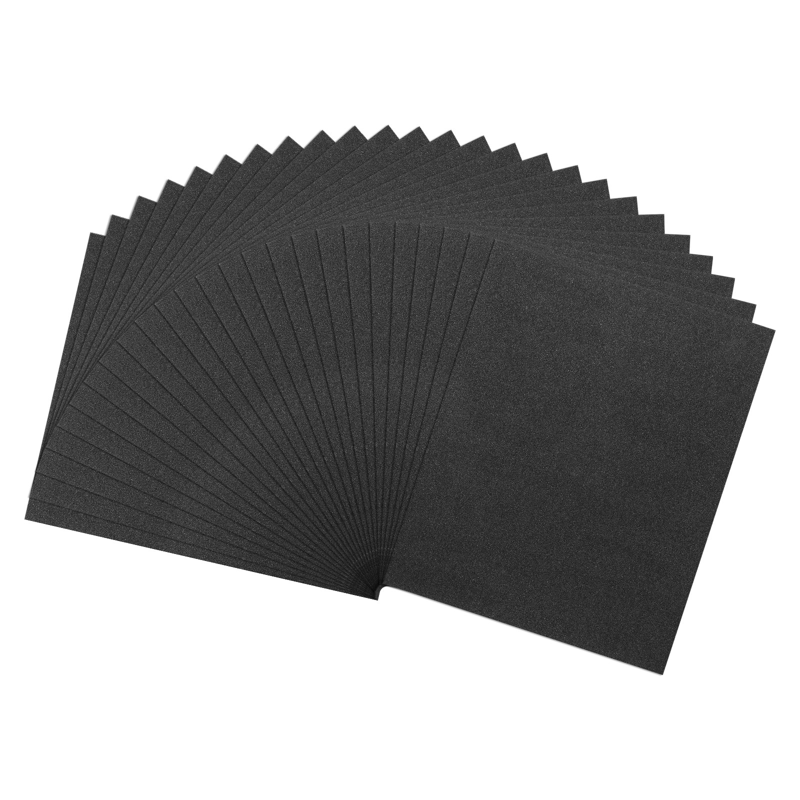 25 Pcs 80 Grit Dry SandPapers, 9 x 11 Inch Sand Papers