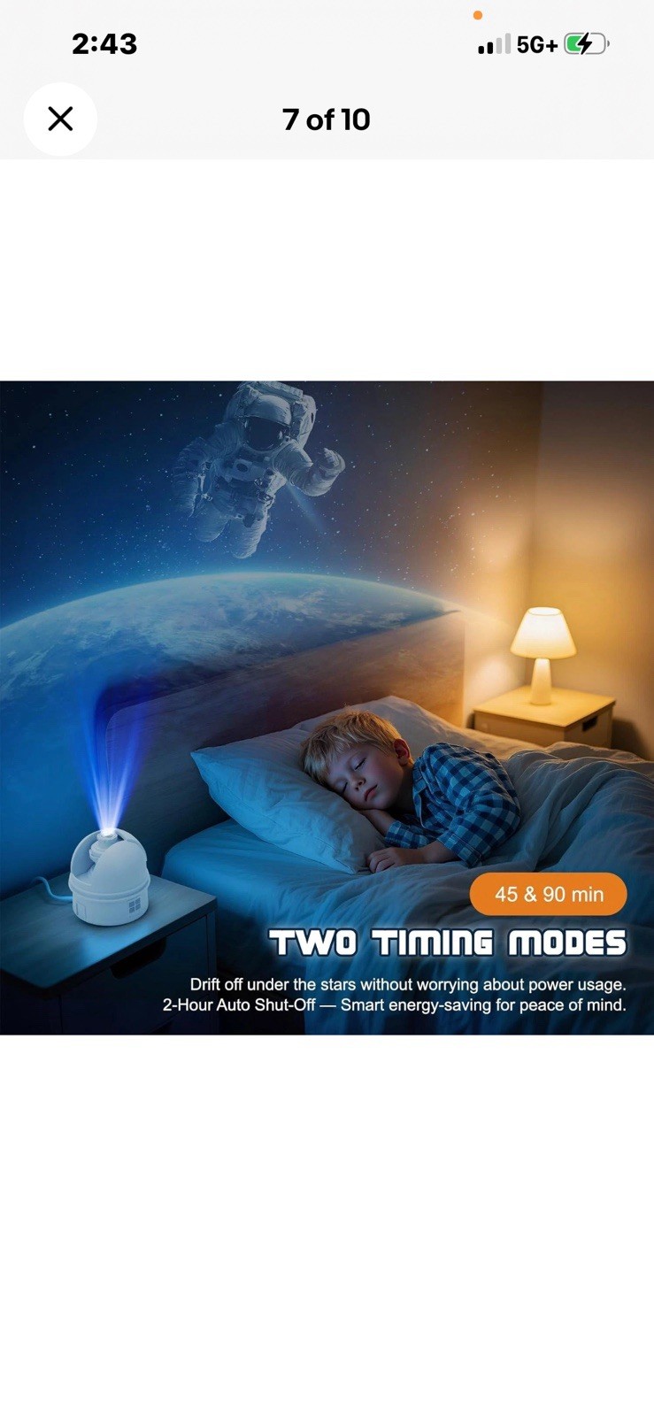 Observatory Star Projector Adjustable Focus 12 Disc, Bluetooth ,white Noise