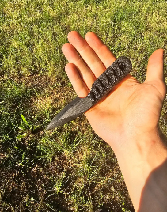 Revenant Corps SPC Fixed Knife 2.75" Black G10 Construction/Wrapped Handle 008