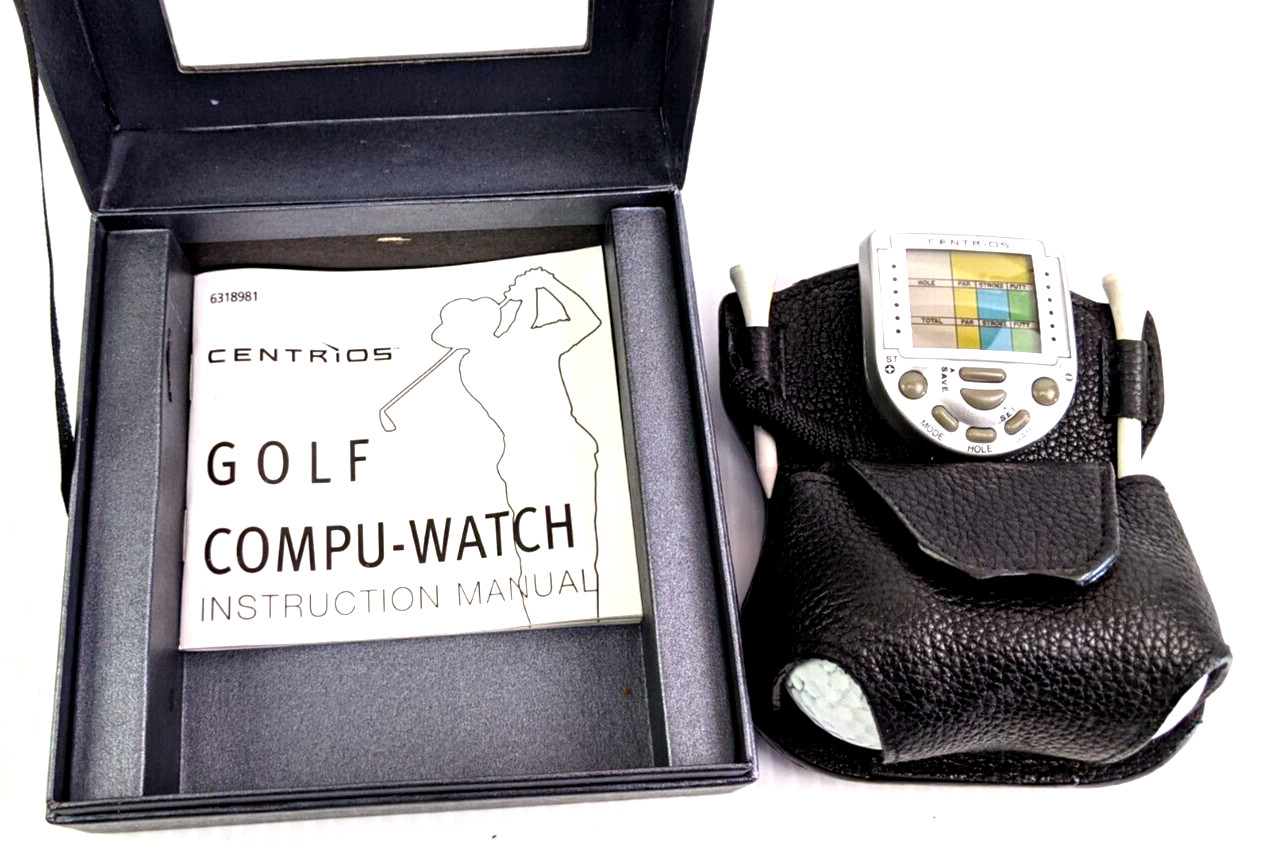 Centrios Golf Compu-watch Mini Digital Golf Scorecard Original Box