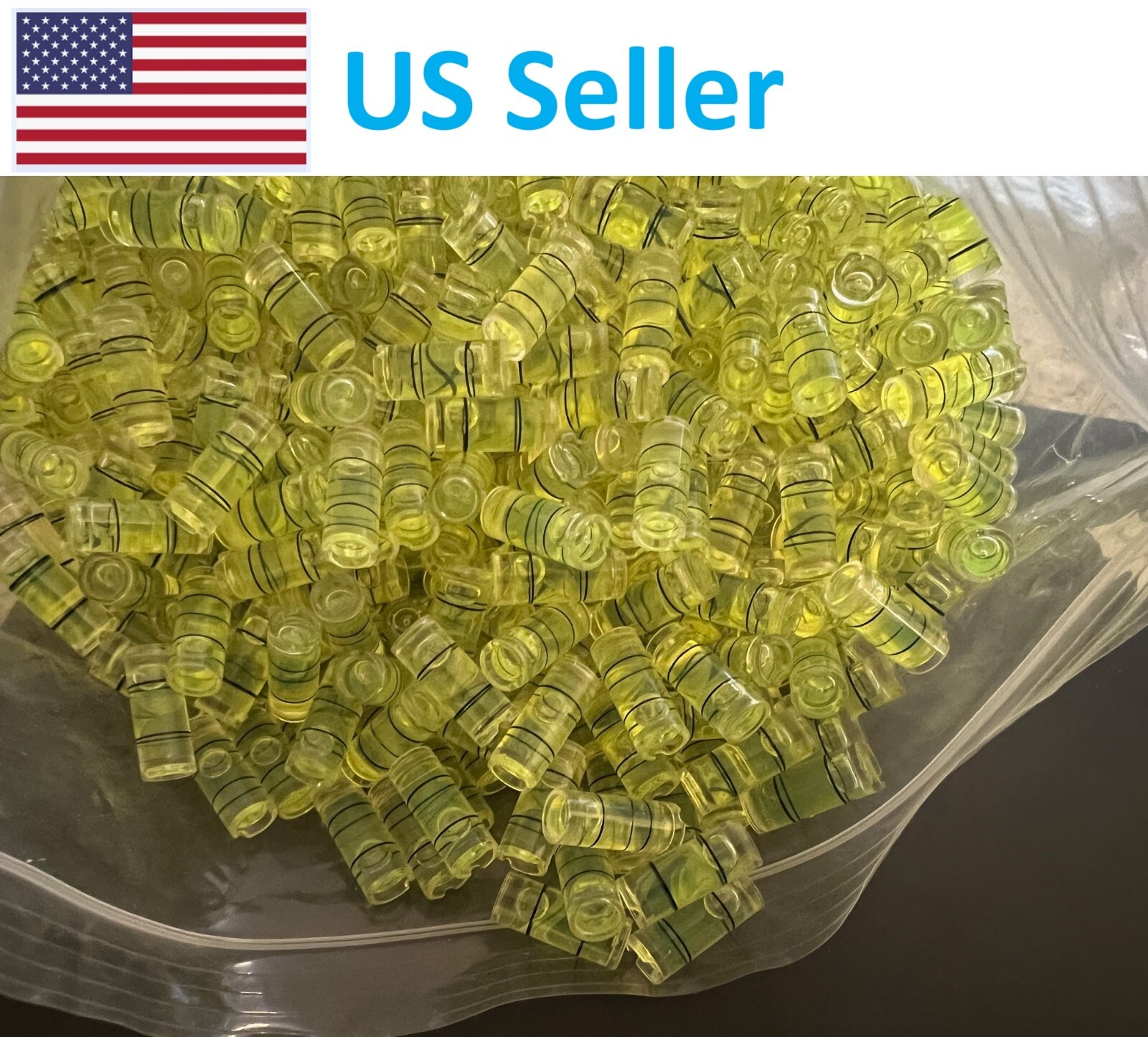 (pack of 210)  8mm(D)X20mm  Acrylic Tube Bubble Spirit Level Vial