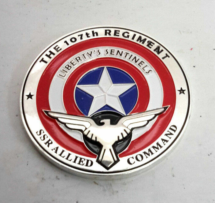Captain America 107th Commandos 2" Challenge Coin-Limited Edition of 500- Silver