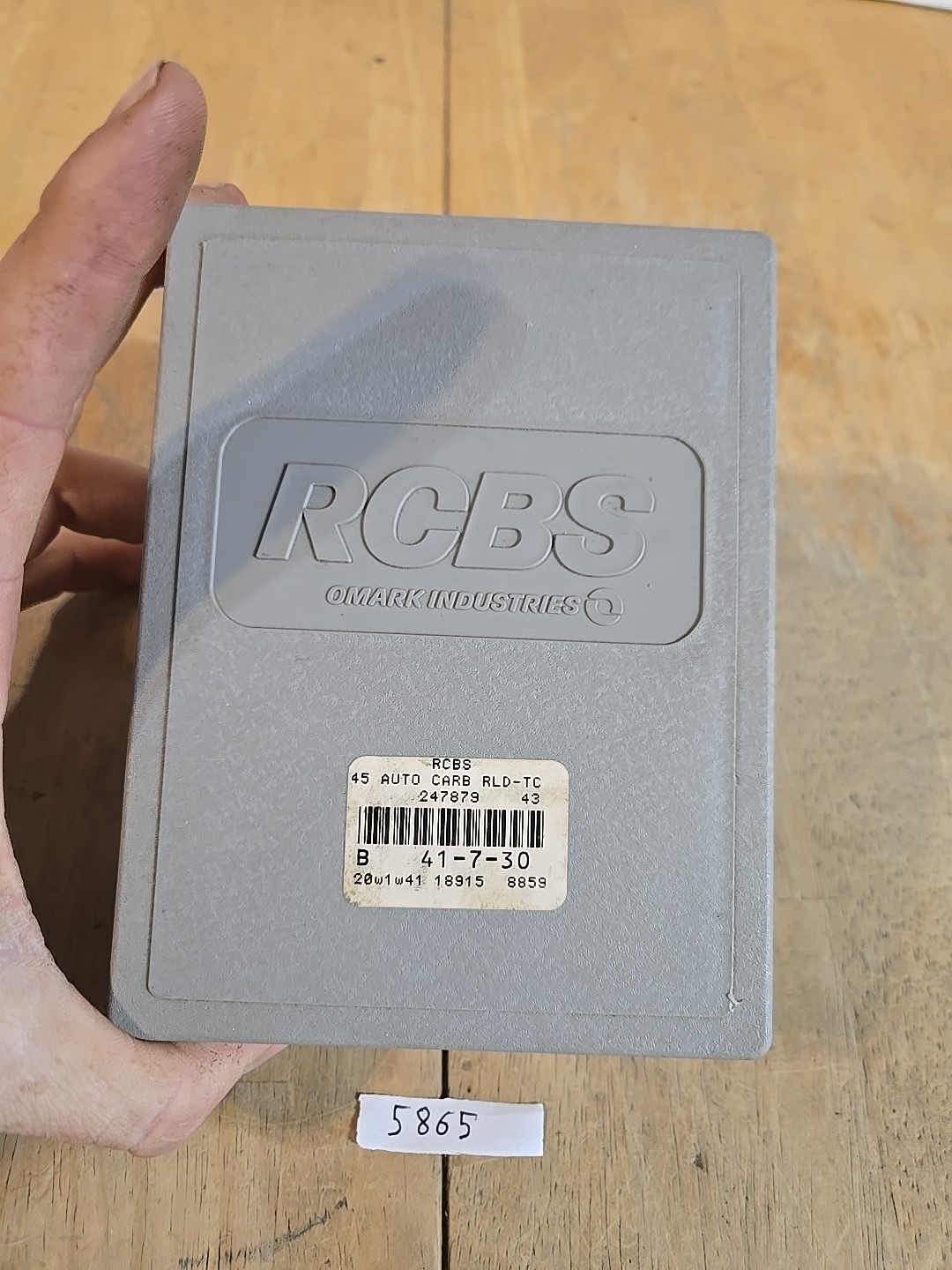 RCBS .45 ACP/AR/GAP TC CARBIDE 3 DIE RELOADING SET #18915