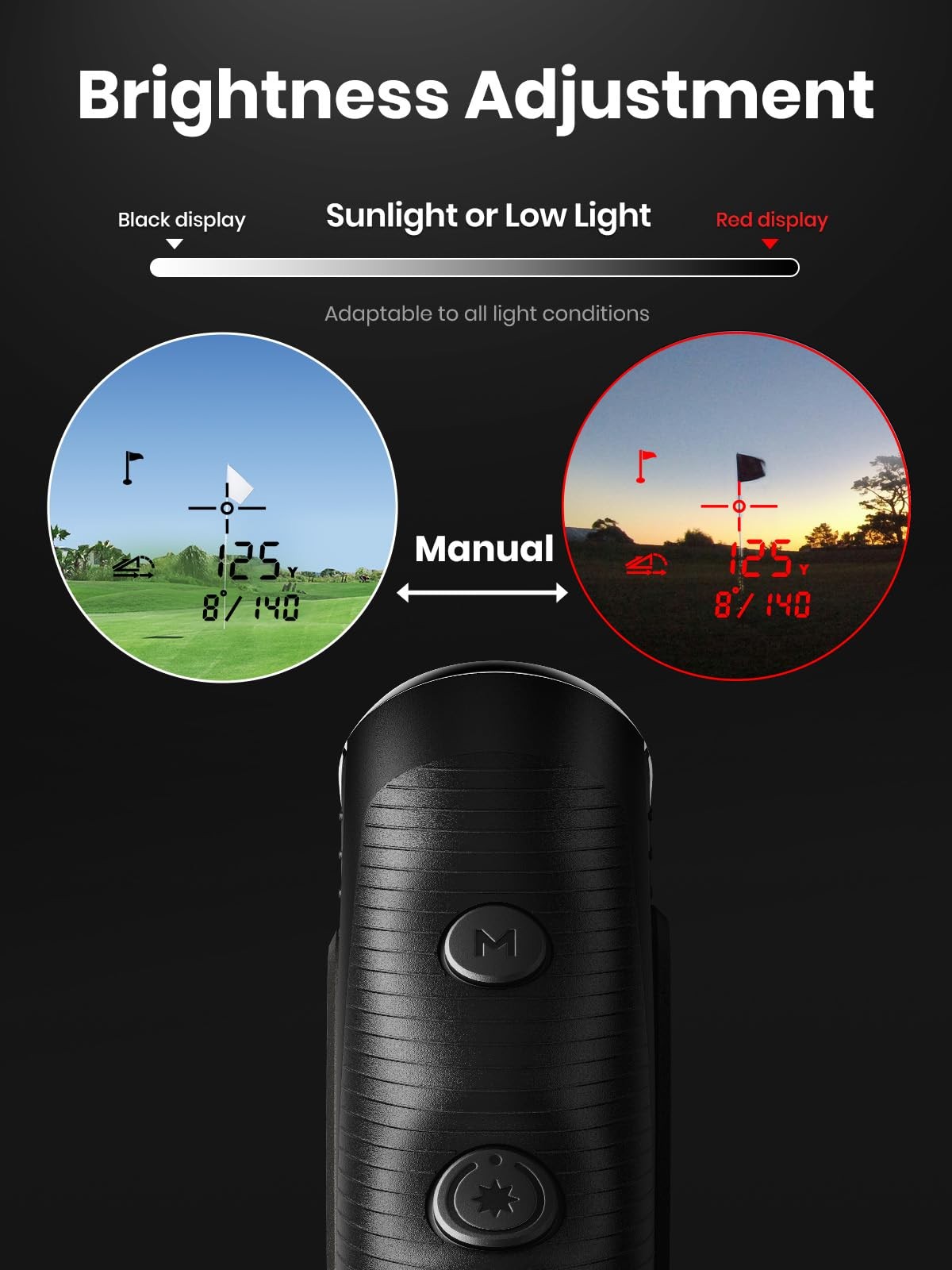 PFS5 Golf Rangefinder with Slope & Coach Mode, 1300 Yards Laser Range Finder,...