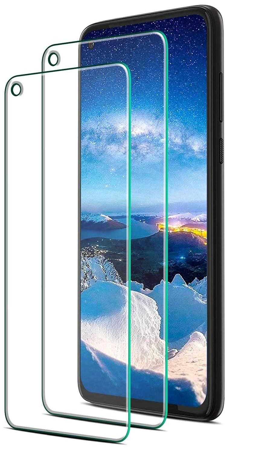 2 Pack Tempered Glass Compatible for Moto G Stylus 2021/Moto G9 Plus Bubble Free