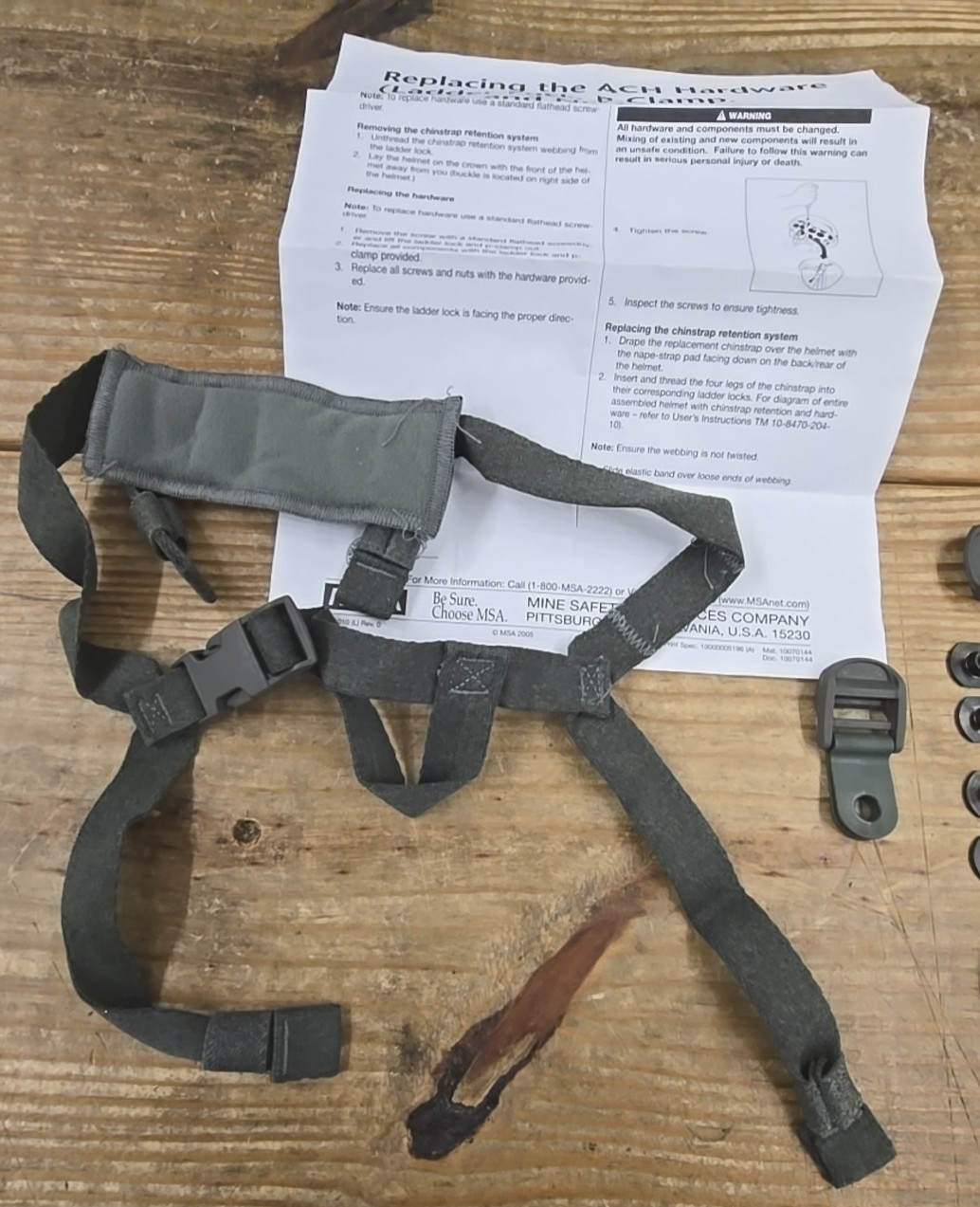 ACH Helmet Hardware Lot Retention System Kit S/M/L