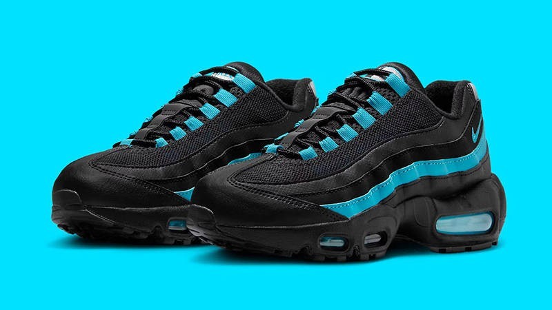 Nike Air Max 95 Recraft Black Pearl Grey Baltic Blue II4053-010 GS Youth New