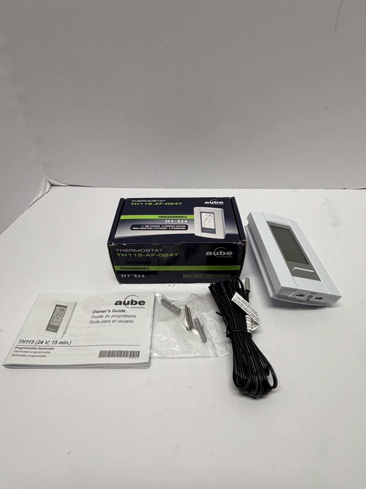 NEW Aube TH115-AF-024T Programmable Low Volt Thermostat, FREE SHIPPING