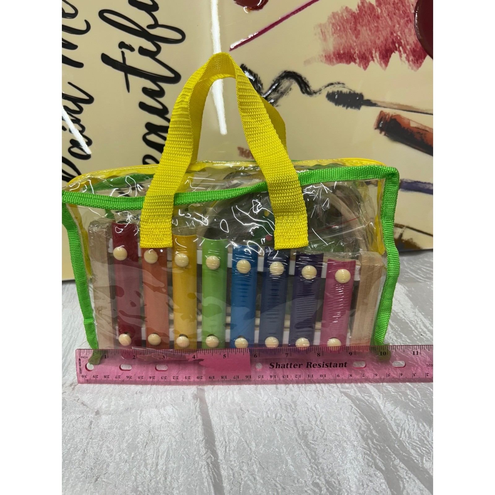 Oathx Baby Musical Instruments Set Toddler Percussion Toys Xylophone GREEN-01025