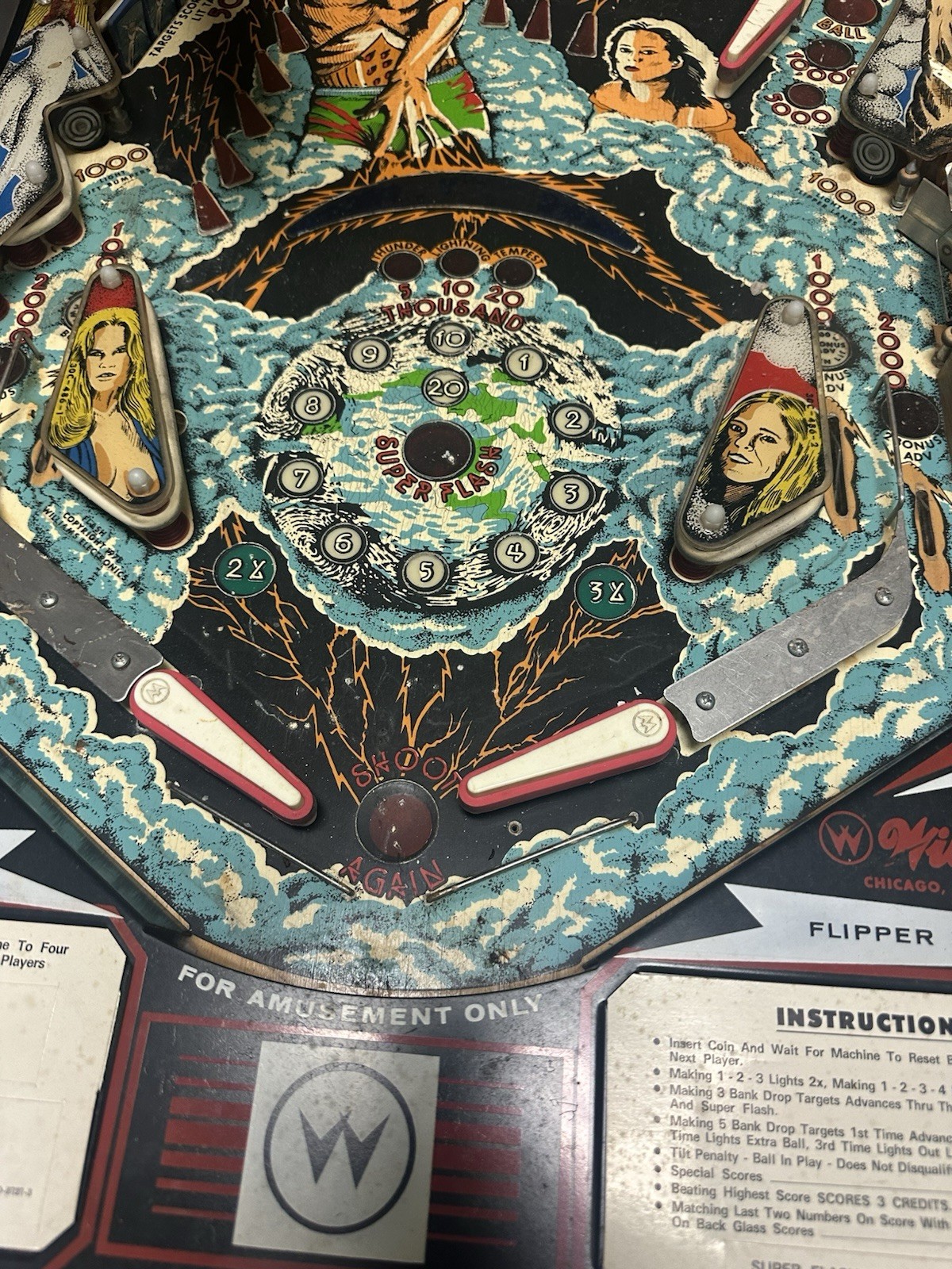 1978 Williams Flash Pinball Machine - Non Working