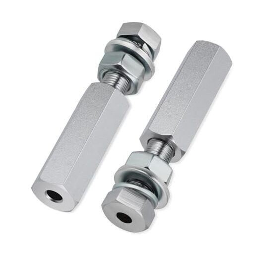 2Pcs Quick Release Flag Pole Holder Hold 1/4'' Flag Poles for ATV UTV Silver