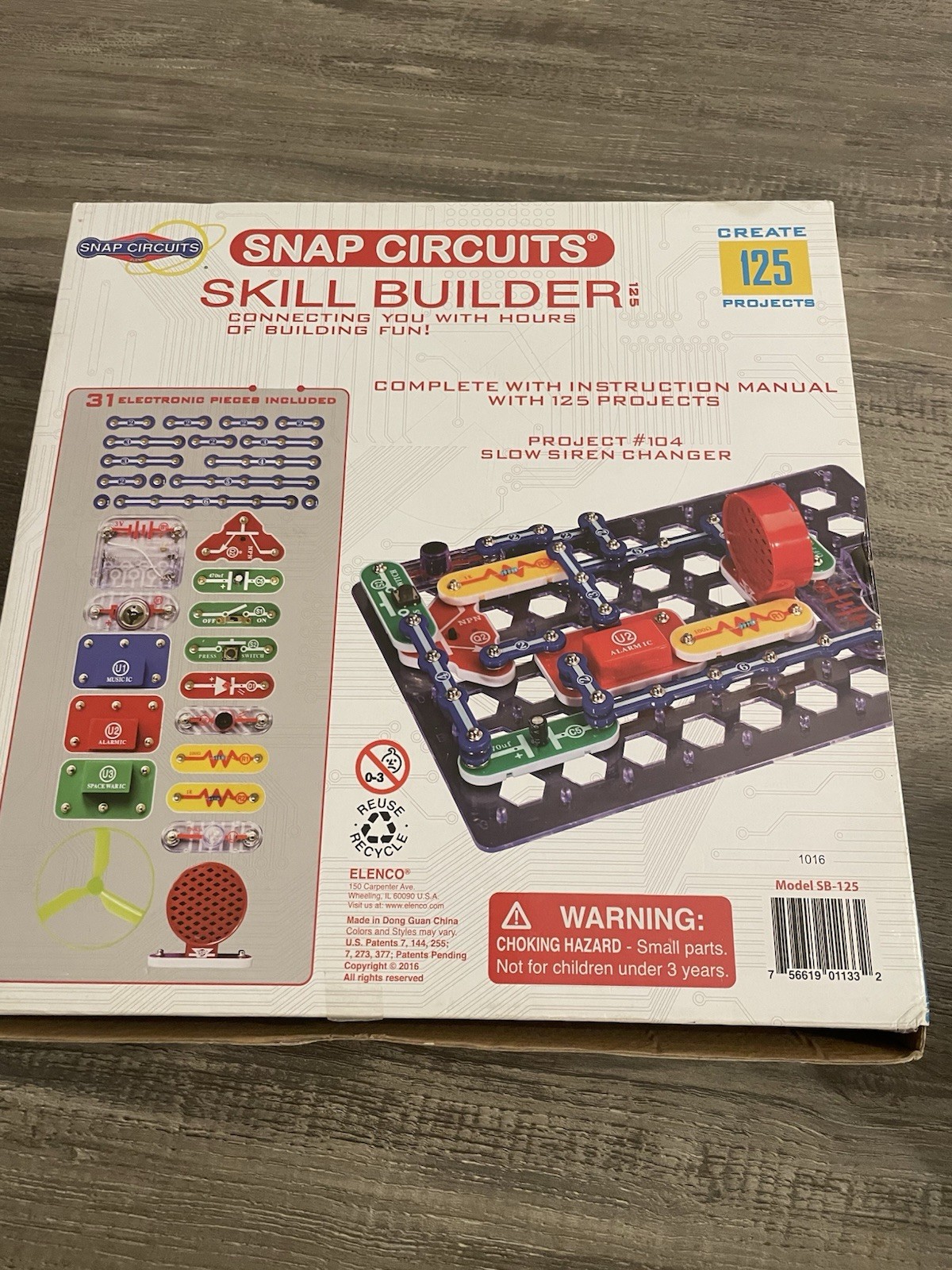 Snap Circuits Skill Builder Educational Set, 125 Projects, SB-125