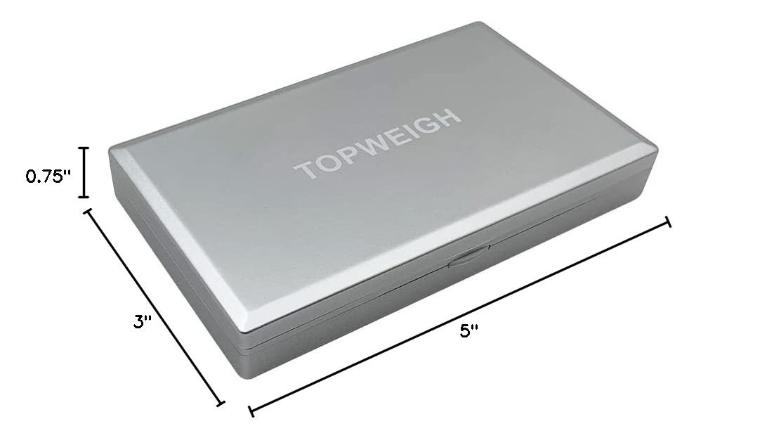 Accurate Reloading Scale with LCD Backlight & Calibration Weight - Silver Finish