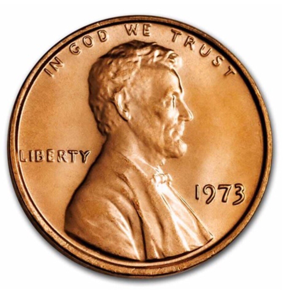 1973 Lincoln Memorial Cent BU Uncirculated Penny 1c Coin