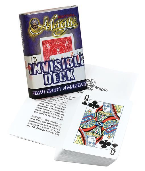 Invisible Deck by Royal Magic Used By Professional Magicians Brand New!