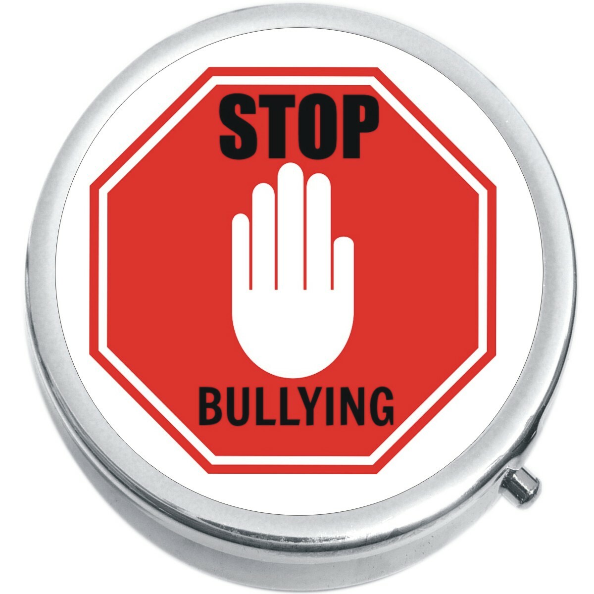 Stop Bullying Medicine Vitamin Compact Pill Box