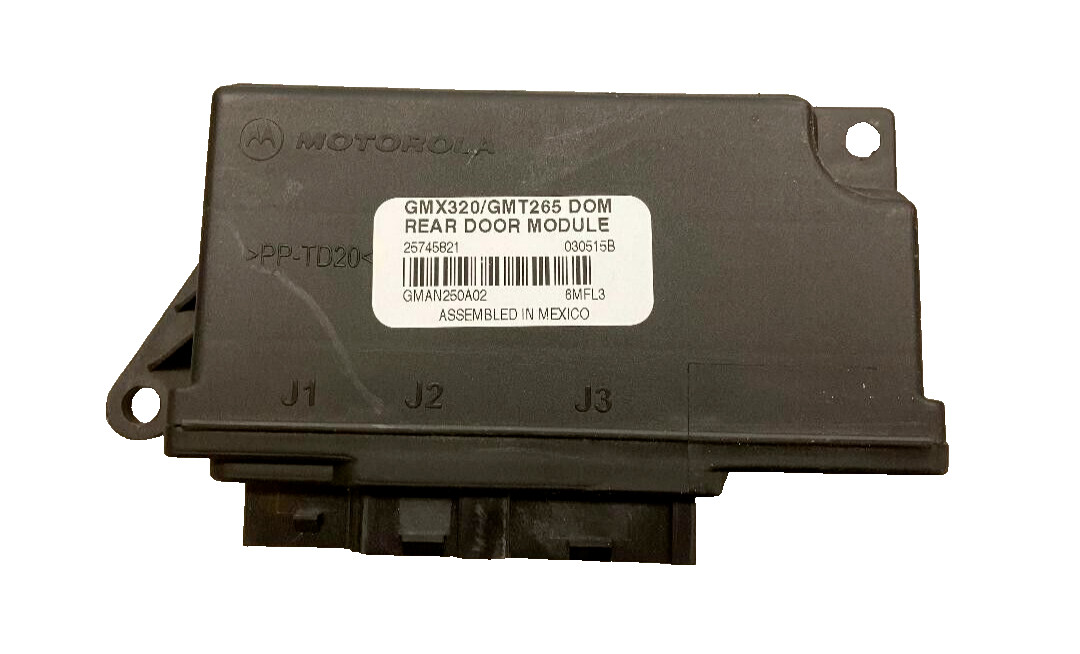 2003-2007 CADILLAC CTS REAR DOOR MODULE P/N 25745821 GENUINE OEM PART