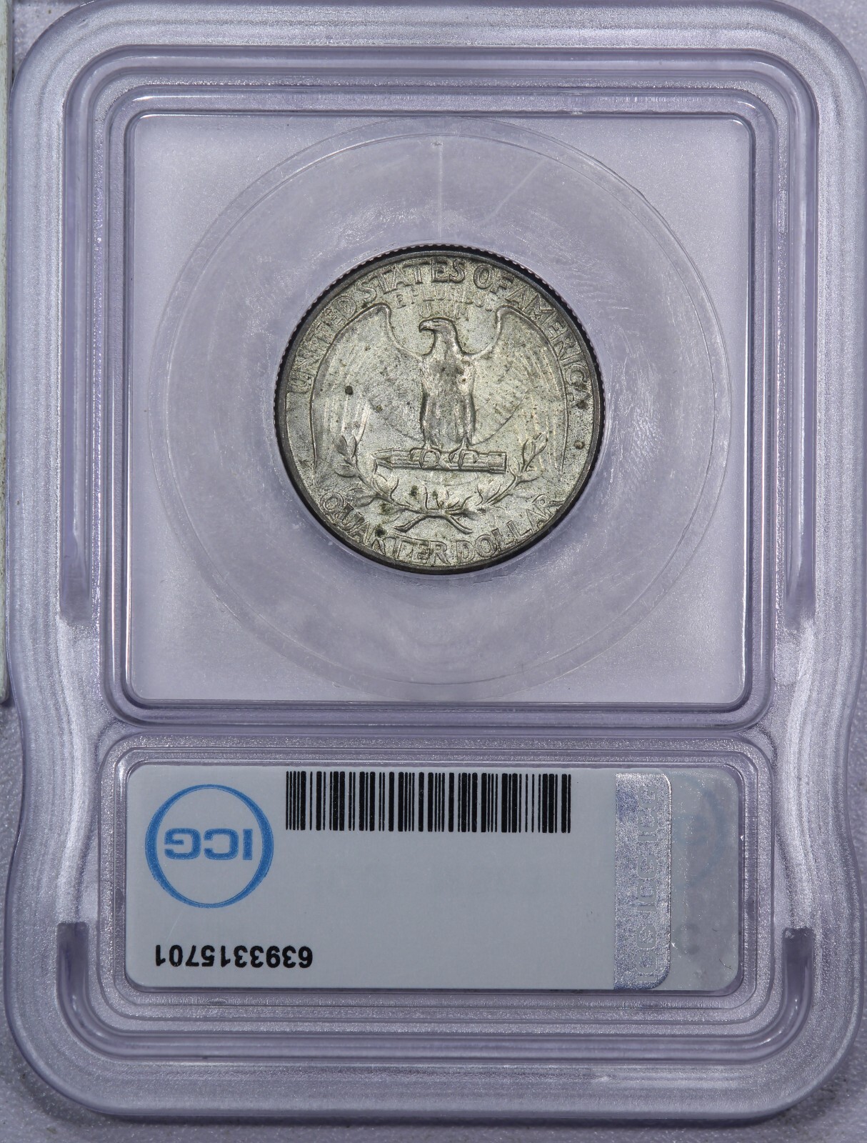 1934 Washington Quarter ICG MS63