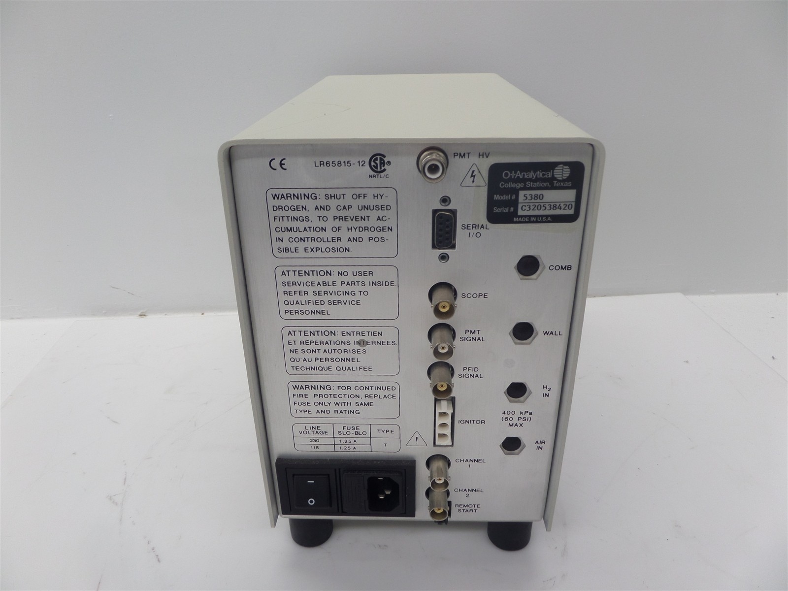 O.I. Analytical 5380 Detector Controller