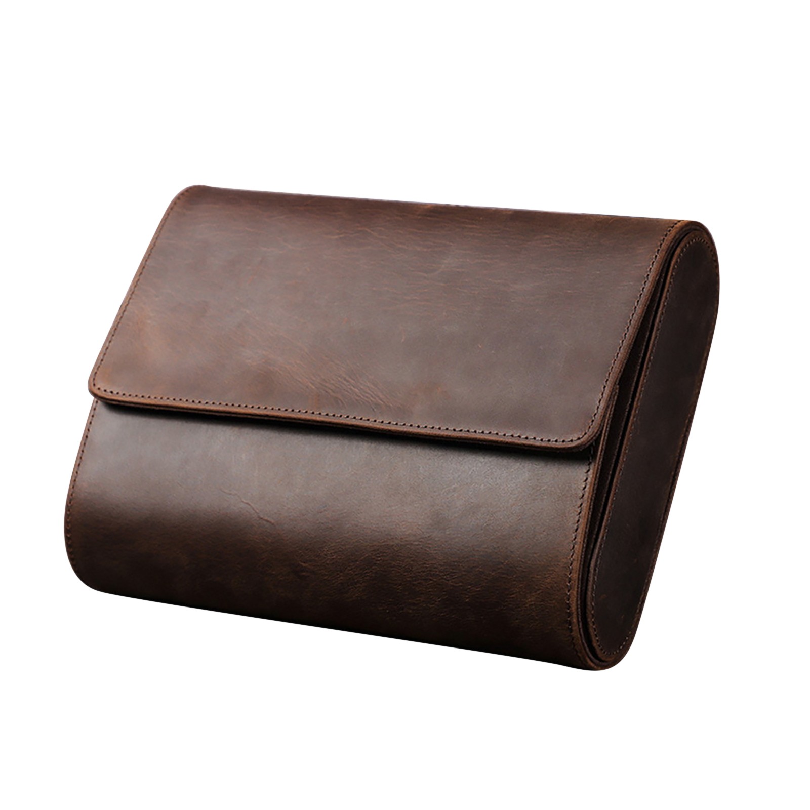 NEW 6-Slot Watch Roll Storage Box Genuine Leather Jewellry Display Travel Case