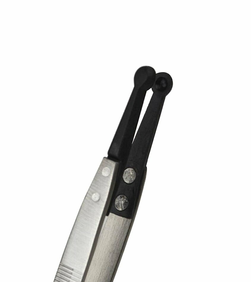 SOFT TIP PEARL FIBER TWEEZERS BEAD HOLDING JEWELRY MAKING BEADING TWEEZERS 160MM