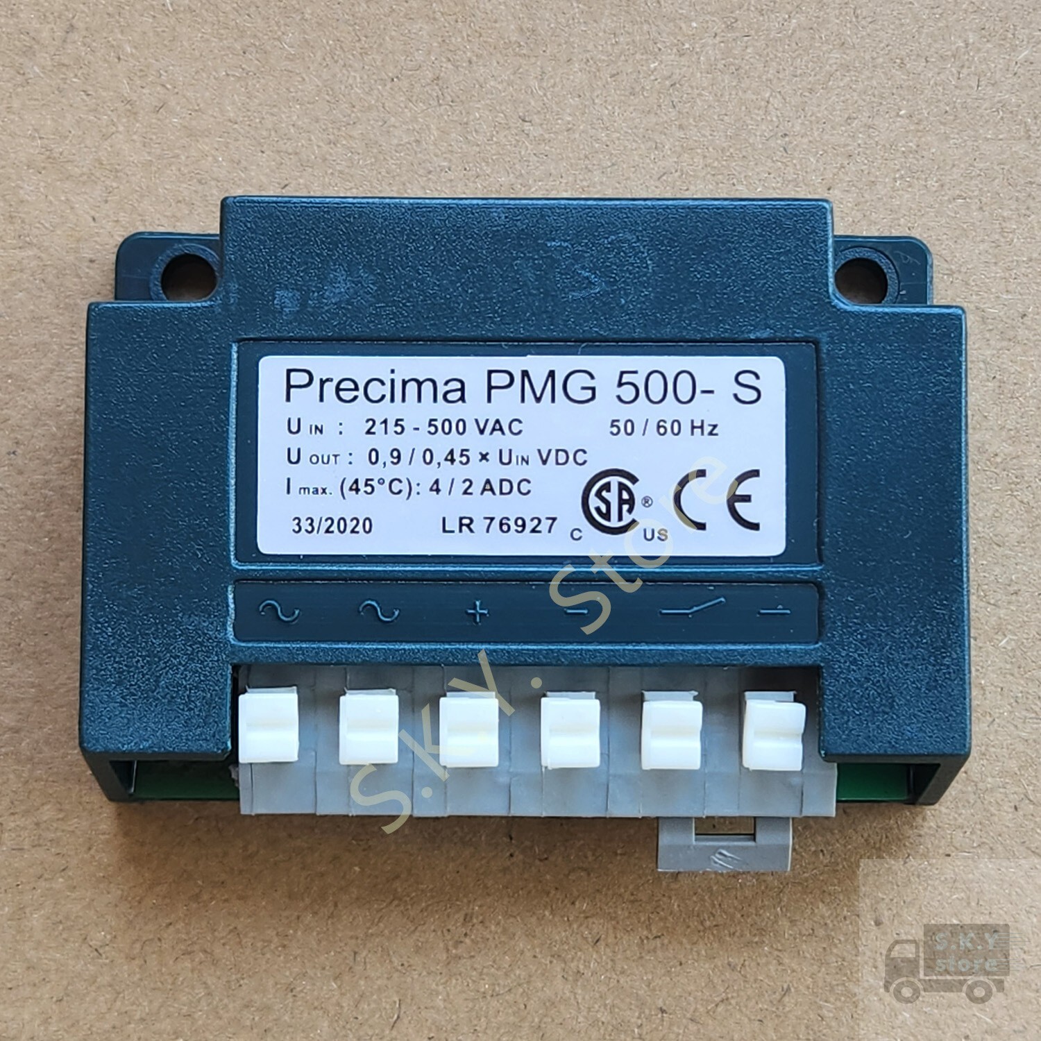 1x Osprey Precima PMG 500-S Rectifier Input 215V~500VAC, output 0.9/0.45*Uin VDC