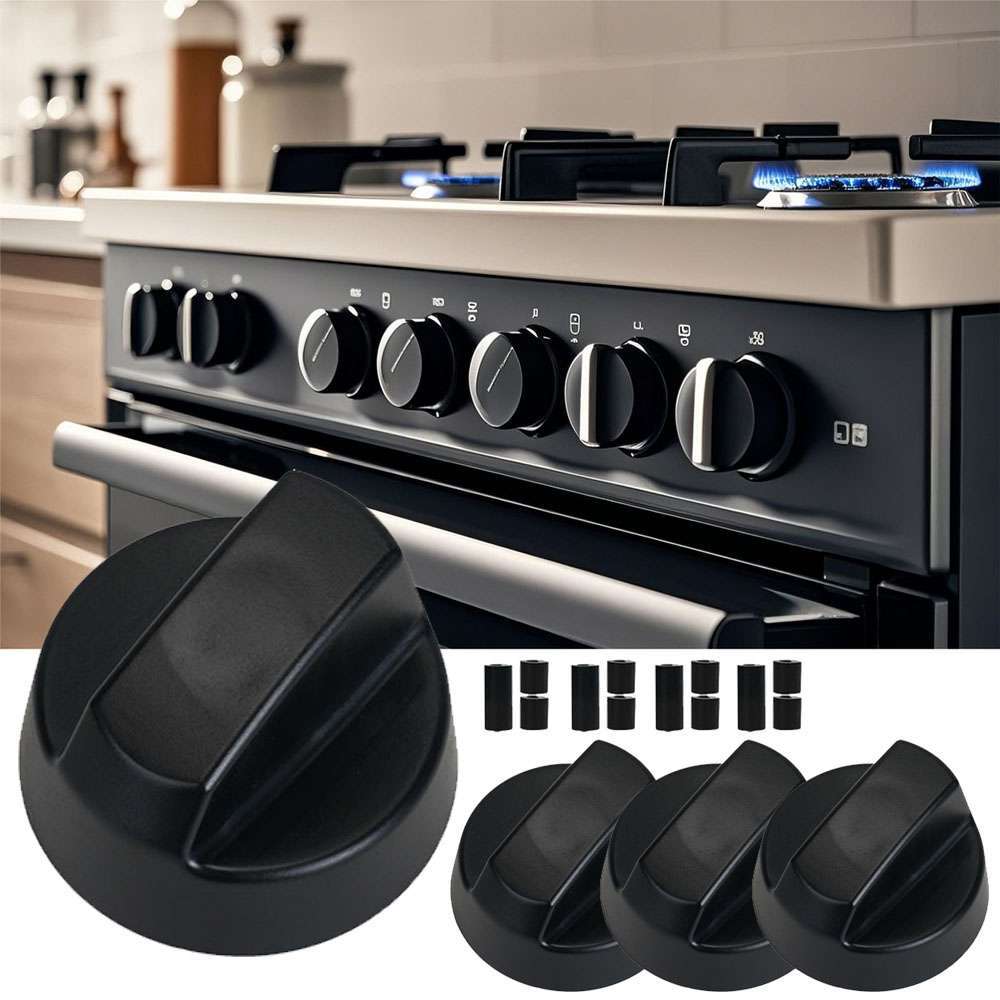 4Pack Stove Top Control Knobs Set Cooktop Top Burner Control Knob Replacement