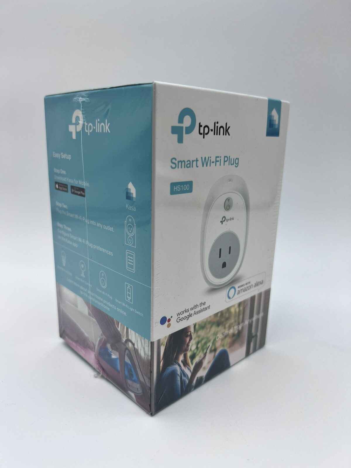 TP-LINK Kasa HS100 Smart Plug, Wi-Fi Enabled, Control Your Electronics. K5