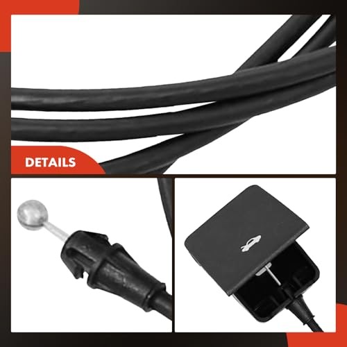 Front Hood Latch Release Cable with Handle Compatible with Chevrolet 2015-2020